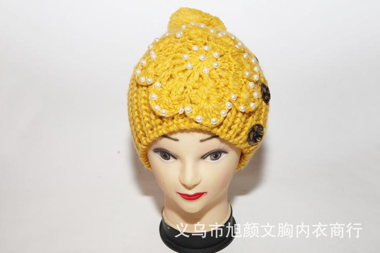 纽扣雪花片开司米帽子 韩版风尚，厂家直销的时尚保暖之选